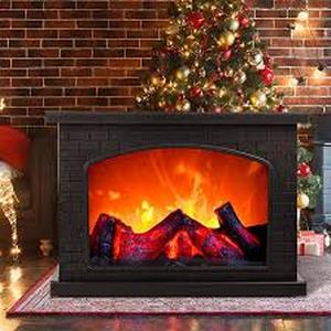 lot 13476 image: Faux fire place light