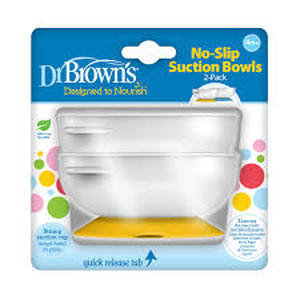 lot 20315 image: Dr. Browns No-Slip Suction Bowls 2-Pack