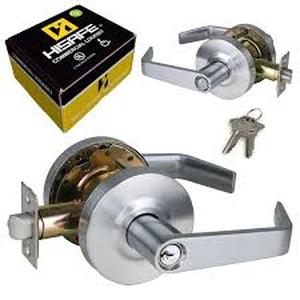 lot 20318 image: Hisafe Commercial Grade Door Lockset Door Handle