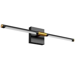 lot 3939 image: PETLIK Modern Bathroom Vanity Light 24 Inch, Rotatable, 18W Dimmable 6CCT Led Bathroom Light Fixture Over Mirror, Black Bar Vanity Light for Mirror FCC Certificated