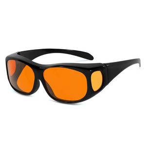 lot 4246 image: Eyekepper 100% Blue Light Reduction,Huge Fitover Anti-Blue Blocking Computer Eyeglasses with Extra Amber Lenses, Black