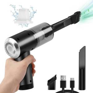 lot 4257 image: XBllcyiv Mini Vacuum Cleaner for,2 in 1 Keyboard Vacuum Cleaner Wireless Handheld,Car Vacuum with Brushless Motor High Power 120W Rechargeable Easy to Clean Car Interior (Black)