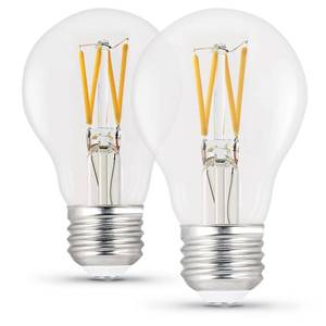 lot 4260 image: Feit Electric LED A19 Medium Base Light Bulb - 40W Equivalent - 15 Year Life - 450 Lumen - 5000K Daylight - Dimmable  2-Pack