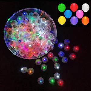 lot 4274 image: 100pcs Multicolor LED Balloon Lights, Rainbow Colored Round Led Flash Mini Ball Lights for Paper Lantern Balloon, Indoor Outdoor Party Event Fun Birthday Party Wedding Halloween Christmas Decorations