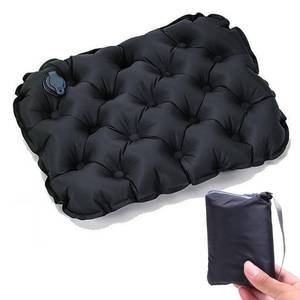 lot 4348 image: Diliwadu Inflatable Seat Cushion Lightweight Stadium Cushion Seat Pad Portable Outdoor Inflatable Seat Cushion for Air Travel Camping Hiking Office Home Car Air Plane (Black)