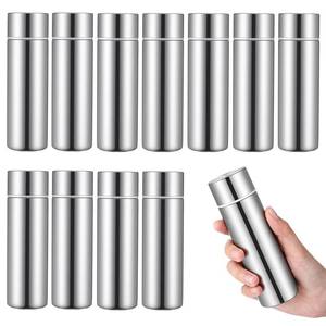 lot 5830 image: Acellegic 12 Pcs Mini Stainless Steel Insulated Bottles Bulk 4.4 oz Tiny Water Bottles Portable Pocket Purse Slim Thermal Hot and Cold for Travel Sport Camping Coffee Women Lunch Bag