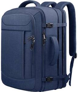 lot 5833 image: JARWAM Expandable Carry On Backpack 40L-50L, Large Travel Weekender Bag with Waterproof Wet Pocket, Anti-Theft TSA 18 Inch Laptop Rucksack for Men Women Flight Approved Business, Blue