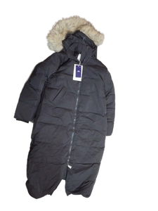 lot 5871 image: Navy Blue Winter Puffer Coat with Fur Hood size L