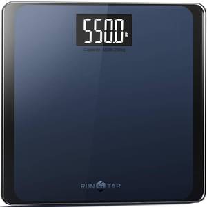 lot 6118 image: A550lb Bathroom Digital Scale for Body Weight with Ultra-Wide Platform and Large LCD Display, Accurate High Precision Scale with Extra-High Capacity