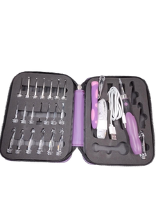 lot 6165 image: Jeciran LED Crochet Hook Set with Case incomplete