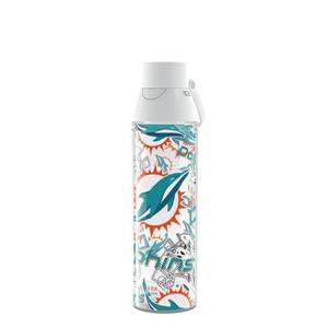 lot 6182 image: Tervis Venture� Lite Tritan 24oz Venture�� Lite with 2-in-1 VersaLid�  NFL� Miami Dolphins - All Over  Made in America, Leakproof, Double-Wall Vacuum Insulated, Keeps Drinks Cold