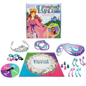 lot 6194 image: Pretty, Pretty, Princess with 1990s Artwork by Winning Moves Games USA, a Delightful Jewelry Dress-Up Game for 2-4 Players, Ages 5 and Up (1222)