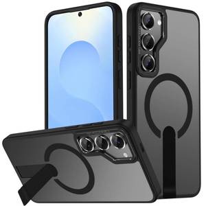 lot 6229 image: EMMPITU for Samsung Galaxy S23 Plus Case, Compatible with Magsafe  S23 Plus Magnetic Case Built-in Invisible Stand Military-Grade Protection Shockproof Phone Case for Galaxy S23Plus (Black)