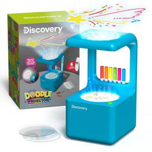 lot 7623 image: Discovery�� Doodle Projector Light Art Station �� Includes 6 Dry-Erase Markers, 10 Reusable Drawing Discs, Project Drawings on Walls & Ceilings Arts & Crafts Kit for Kids Tracing Pad Coloring Toy Gift