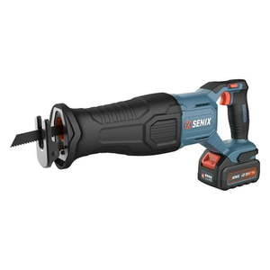 lot 7692 image: SENIX 20 Volt Max Cordless Reciprocating Saw  3200 SPM  Brushless Motor  Variable Speed  & Quick Blade Release  Battery  & Charger Included (PSRX2-M3)