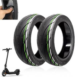 lot 7703 image: RidTianTek 9.5x2.50 Tubeless Tire 9.5 Inch with Live Glue Repairable for NIU KQi3ProMax Electric Scooter Accessories, Rear Front Wheel Replacement, Non-Slip, Shockproof, Self Repairing (2 Pack)