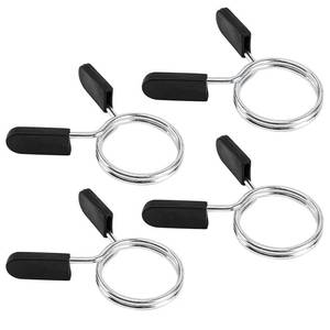 lot 8085 image: Barbell Clips Olympic Barbell Clamps Collars 2 Inches Weight Bars Lock Dumbbell Spring Clips Circlip Fitness Weightlifting Buckle 4 Pack