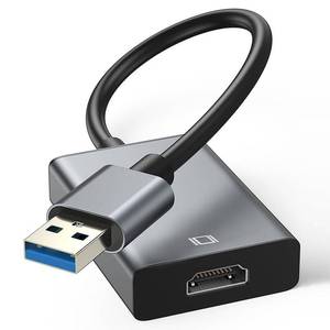 lot 8087 image: KLOMIER USB to HDMI Adapter - 3.02.0 Multi-Monitor Cable,Compatible with Windows 781011 and MacOS for Multiple Monitors