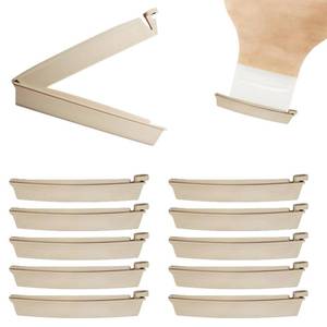 lot 8123 image: 10 Pcs Ostomy Bag Clips,Colostomy,Drainable Pouch Clamps,Colostomy Supplies,Reusable for Colostomy Bags, Universal Curved Closure Leak Proof Colostomy Sealing Bars,Postoperative Care Tools