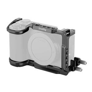 lot 8147 image: SmallRig ZV-E10 II Cage Kit for Sony ZV-E10 II with Cable Clamp for HDMI, Built-in Quick Release Plate for Arca, Cold Shoe and 38-16 Threaded Holes, Full Access - 4867