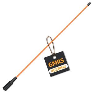 lot 8151 image: ABBREE AR-771C GMRS (155462MHz) Antenna 15.3inch Whip Antenna SMA-Female for Baofeng UV-5R UV-5G Mini GMRS GM-15Pro GM-5RH UV-5G Plus TD-H3 UV-9G Radioddity GM-30 Plus GMRS Radios(Orange)