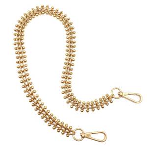 lot 8155 image: Errienpin 23.6 Inch Heavy Chunky Purse Chain Handles  Short Strap Replacement for Handbags & Shoulder Bags  DIY Decor Accessory(Brass)