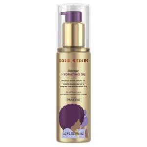 lot 8222 image: Pantene Gold Series Intense Hydrating Oil Treatment, 3.2 Fl Oz �� Hair Oil Infused with Rich Argan Oil for Beautiful, Shiny Hair - Dye, Paraben and Sulfate Free Formula