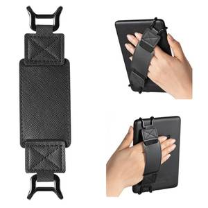 lot 8242 image: CoBak Secure Hand Strap for Kindle and Tablets - Versatile and Lightweight Finger Grip Holder for 6-7.5 KindleKoboVoyagaLenovoSony E-Book Tablet - High Elasticity, Black Crosshair-1