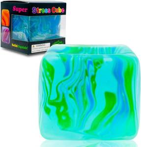 lot 8246 image: Fidget Toys Squishy Stress Cube, Stress Balls for Kids Adults Squishies Stress Relief, Ice Squishy Cube Sugar Balls, High Density Squeeze Balls for Students Calming