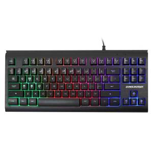 lot 11239 image: Lumsburry Computer Keyboard, 87 Keys Compact Wired USB Keyboard with Rainbow LED Light Up Backlit for PC Gaming Laptop Teclado Gamers Office Working