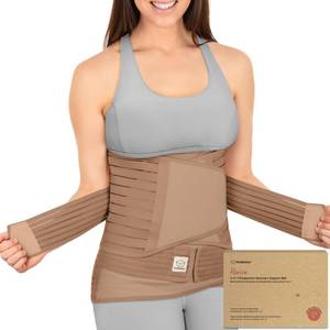 lot 11255 image: 3 in 1 Postpartum Belly Support Recovery Wrap �� Postpartum Belly Band, After Birth Brace, Slimming Girdles, Body Shaper Waist Shapewear,Post Surgery Pregnancy Belly Support Band (Warm Tan, ML)