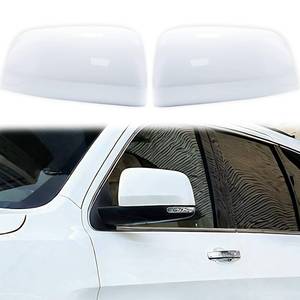 lot 11282 image: YIXIN 2PCS Chrome Direct Replacement Side Mirror Covers Caps for 2011-2022 Jeep Grand Cherokee and 2011-2025 Dodge Durango Accessories (White)