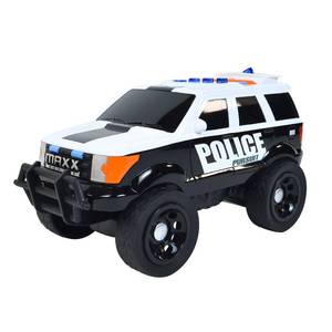 lot 11287 image: Sunny Days Entertainment Maxx Action 12���� Large Police Car Toy �� Siren Sounds and Bright Lights  Motorized Drive and Soft Grip Tires  Rescue SUV Patrol Vehicle for Kids 3-8