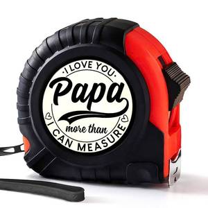 lot 12008 image: Papa Gifts - Papa Birthday Gifts from Son, Grandkids, Granddaughter, Grandson - Best Gifts for Papa - Woodworking Carpenter Measuring Tape