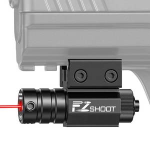 lot 12015 image: EZshoot Compact Red Laser Sight with Picatinny Rail Mount for 11mm21mm Rail-Easy Dual-Purpose