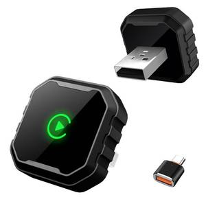 lot 12019 image: MYCIMRE Wireless CarPlay Adapter for iPhone, 2026 Upgrade Mini USB Design for Cars Converts Wired to Wireless, Fast Connect