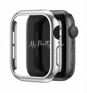 lot 12061 image: My Pretty Strap Glossy XOXO Apple Watch Bumper Case - Touch-Friendly Open Face Design- No Screen Fogging- Compatible with Series 1-11, SE & Ultra 3840414244454649mm