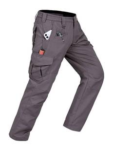 lot 12067 image: CNBQDD Cargo Work Pants for Men Construction Ripstop Waterproof Mens Tactical Pants Lightweight Hiking Outdoor Pants with Pockets Dark Gray 34Wx30L