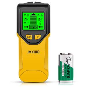 lot 12103 image: Stud Finder Wall Scanner - 5 in 1 Stud Finder Tool wMicroprocessor Chip and HD LCD Display, Stud Detector Beam Finders for the Center and Edge of Wood AC Wire Metal Studs Joist Pipe (Yellow Pear)