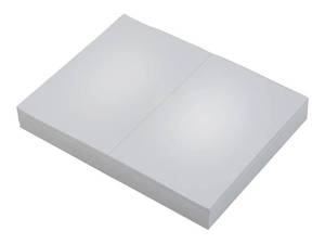 lot 12116 image: TOPS Laser Cut Sheet Paper, Perforated 5-12 Inches from Bottom, 20 Pound, 8.5 x 11 Inches, 500 Sheets, White (05020)