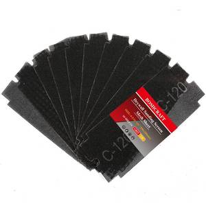 lot 12123 image: BOSHCRAFT 120 Grit Sanding Screen Mesh Sheet, 10 Pcs Drywall Sandpaper Assortment Wet or Dry Sandpaper for Wood Metal Automative Hand Sander Pole Sander 4-316 x 11