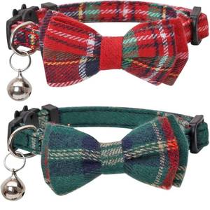lot 12151 image: Cat Collar Christmas Theme 2Pack