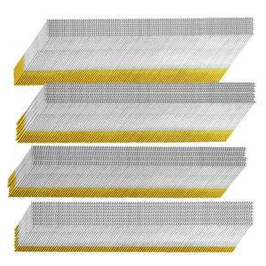lot 12159 image: SITLDY 15 Gauge 304 Stainless Steel DA Angled Finish Nails, 34-Degree, 2000-Pack (2-12, 2, 1-12��, 1-14 500 Per Sizes) Assorted Size Project Pack, for Pneumatic, Electric Angled Finish Nailer