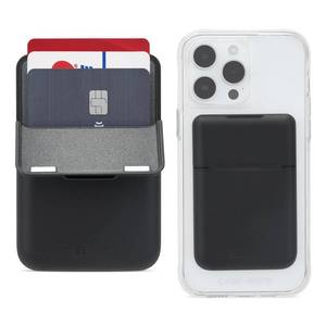 lot 12171 image: Case-Mate Magnetic Wallet for iPhone Card Holder Vegan Leather MagSafe Case Holds up to 3 Cards Slim Detachable Flip Closure Magnetic Phone Wallet for iPhone 17 Pro Max16 Pro Max151413 - Black