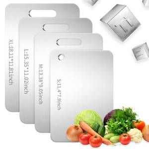 lot 12178 image: Katuchef Titanium Cutting Board - New Upgrade 100% Pure Titanium Cutting Boards for Kitchen Double Sided Non Toxic Cutting Board,Hygiene Durable Dishwasher Safe Chopping Board (3PCSML)