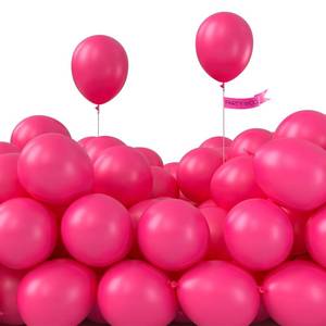 lot 12196 image: PartyWoo Hot Pink Balloons 100pcs 5 Inch Magenta Fuchsia Balloons for Baby Shower Gender Reveal Engagement Bachelorette Wedding Bridal Shower Anniversary Birthday Party Decorations Pink-Y12