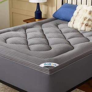 lot 19099 image: BEDLORE Twin Mattress Topper, Thick Pillow Top Pad for Back Pain Relief, Cooling Soft Mattress Cover with Deep Pockets 6-15 inch