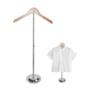 lot 19103 image: Lxmxgk Adjustable Adult T Shirt Display, Flexible Shoulder Stand, Coat Hanger Stand, Metal Clothing Display Rack Portable T Shirt Display Stand for Vendors, Garment Coat Holder for Retail Vendor(15in)