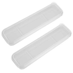 lot 20121 image: Utensil Holder for Lunch Box, 2 Pcs Clear Utensil Case Portable Flatware Box Simple Travel Tableware Storage Case Chopstick Cases for Cutlery Kit