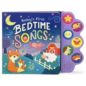 lot 20170 image: Babys First Bedtime Songs - Childrens Song Board Book with 6 Sing-Along Tunes (Interactive Childrens Song Book with 6 Sing-Along Tunes)